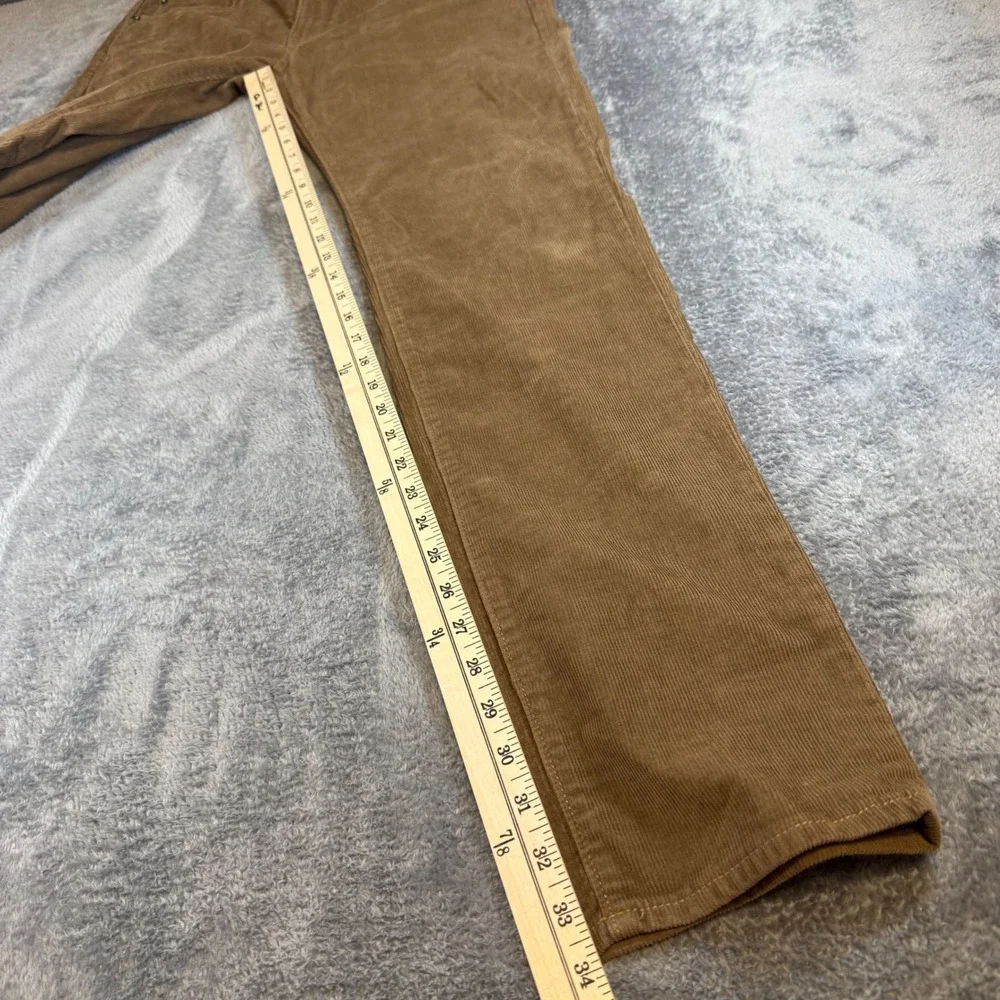 J Crew 484 Slim Fit Corduroy Pants Mens 34x34‎ Tan Brown 5-Pocket Trousers